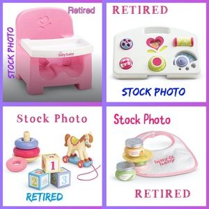 Bitty Baby's/Twin’s Booster Play Box Toy Box Mealtime Set	**RETIRED